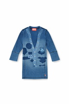 Diesel Henley top with shadow-patch effects - Tops Womens in Blue