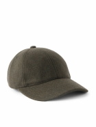 A.P.C. - Charlie Logo-Embroidered Wool-Blend Baseball Cap - Brown