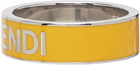 Fendi Yellow Logo Ring