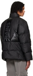 RAINS Black Harbin Puffer Jacket
