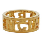 Balenciaga Gold Logo Ring