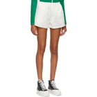 Anton Belinskiy White Logo Canvas Shorts