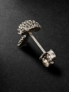 PATTARAPHAN - Tiny Pavé Shroom 14-Karat White Gold Diamond Single Earring