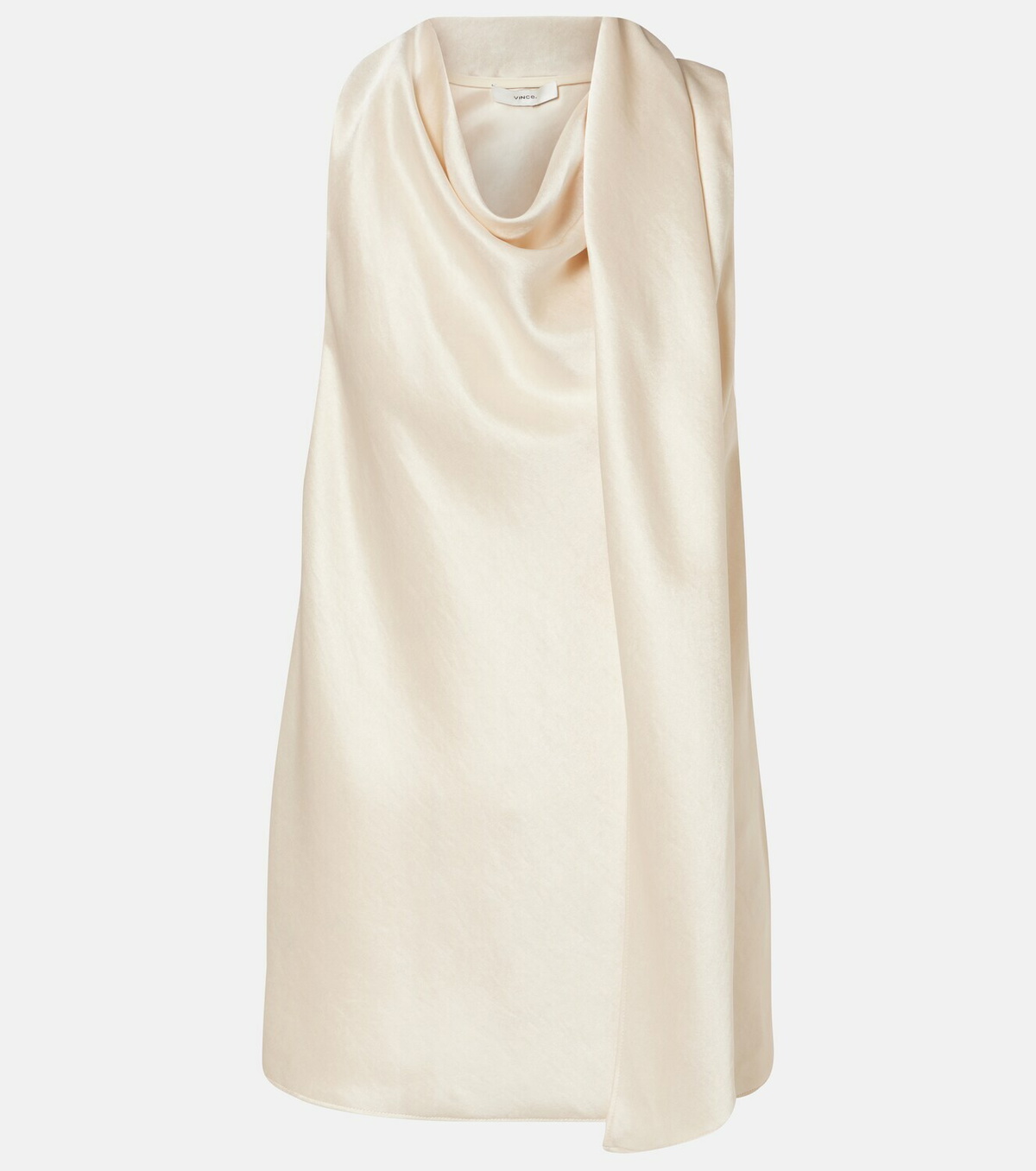Vince Scarf-detail satin top