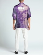 Msgm Mens Shirt in Purple