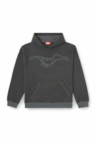 Diesel Hoodie with charm necklace print - Sweaters - Unisex - Grey