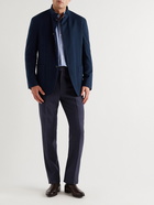 Kingsman - Buggy Slim-Fit Nehru-Collar Cashmere Jacket - Blue