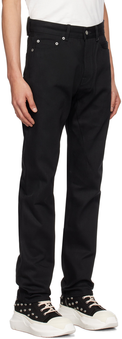 Rick Owens DRKSHDW Black Detroit Cut Jeans Rick Owens Drkshdw