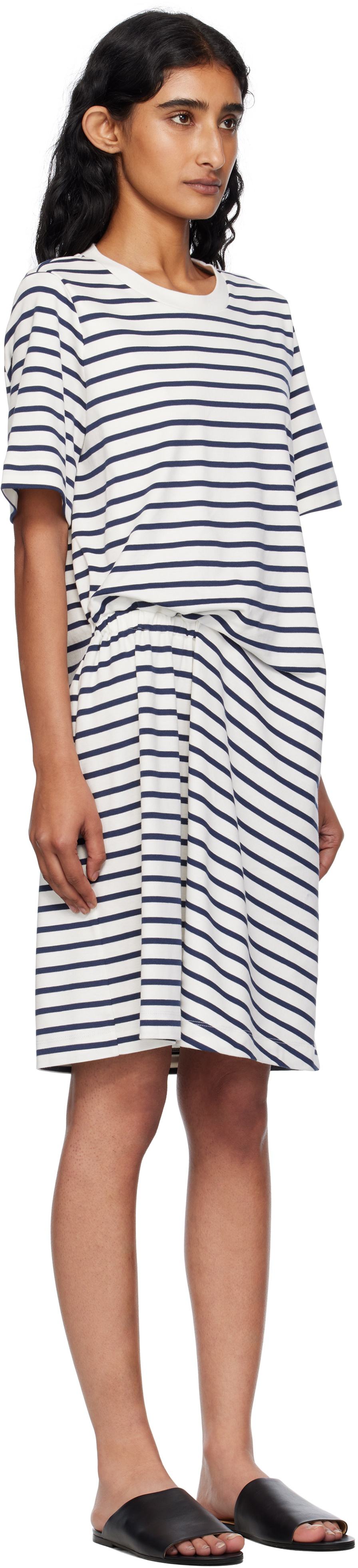 Weekend Max Mara Navy & White Pireo Minidress