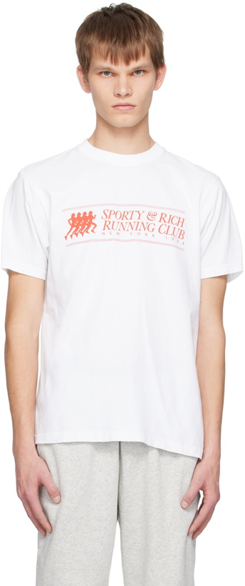 Photo: Sporty & Rich White 94 Running Club T-Shirt