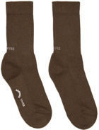 SOCKSSS Two-Pack Brown Socks