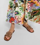 Tod's Embellished leather slides