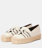 Tory Burch Ines Double T leather espadrilles