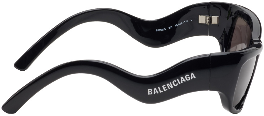 アウトレット BALENCIAGA Hamptons Rectangular サングラス Hamptons rectangular sunglasses in black - Balenciaga