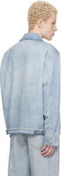 MM6 Maison Margiela Blue Sportsjacket Denim Jackets
