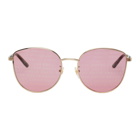 Gucci Gold and Pink GG0807SA Sunglasses