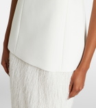 Róhe Bridal fringed wool-blend maxi dress