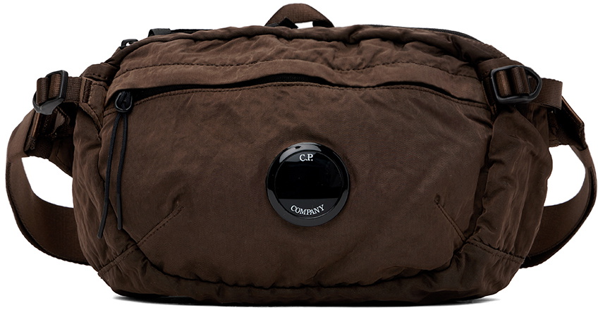C.P. Company Brown Nylon B Crossbody Bag