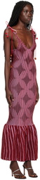 ANDREJ GRONAU SSENSE Exclusive Pink Capsule Midi Dress