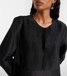 Tory Burch Pleated linen and silk kaftan