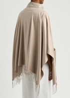 Herno Silk and Shell Poncho Cream