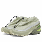 MM6 Maison Margiela Men's x Salomon Cross Low Sneaker in Alfalfa/Silver Reflective/Flint Gray