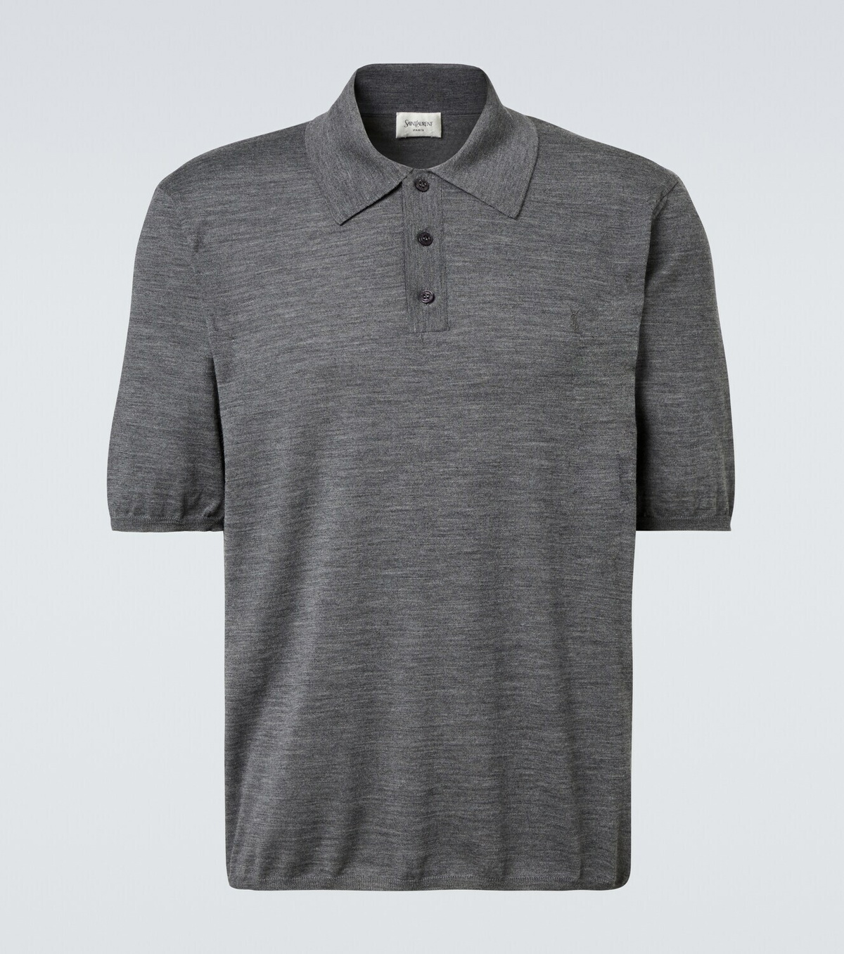 Saint Laurent Cassandre wool polo shirt