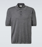 Saint Laurent Cassandre wool polo shirt