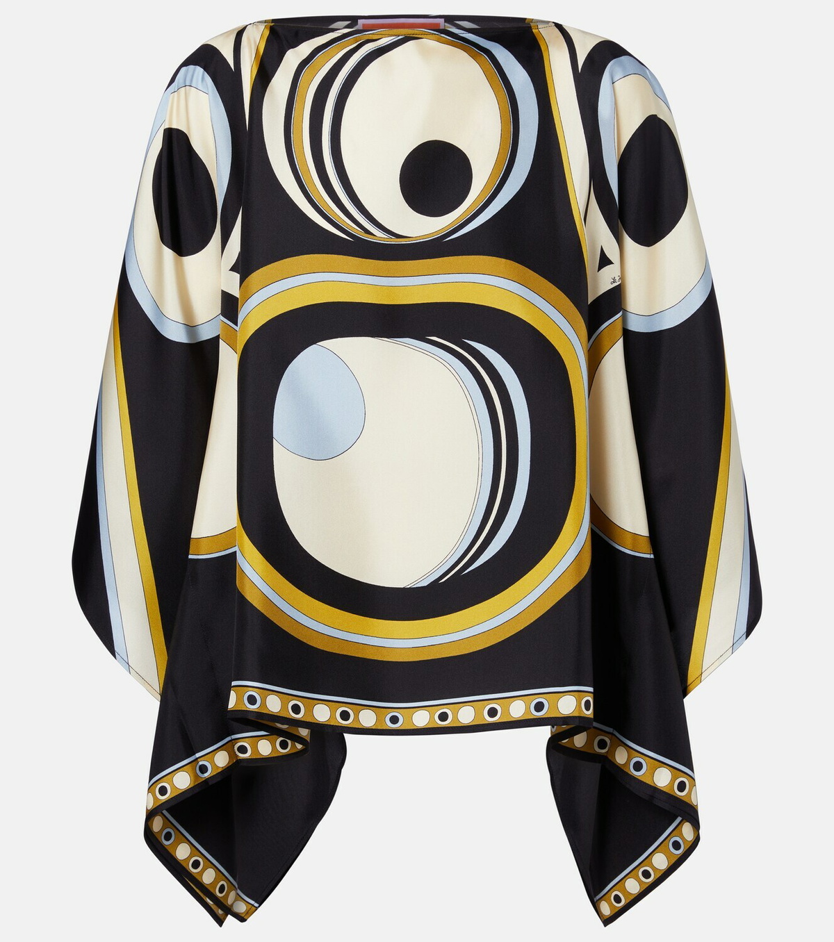 La DoubleJ Foulard printed silk twill top