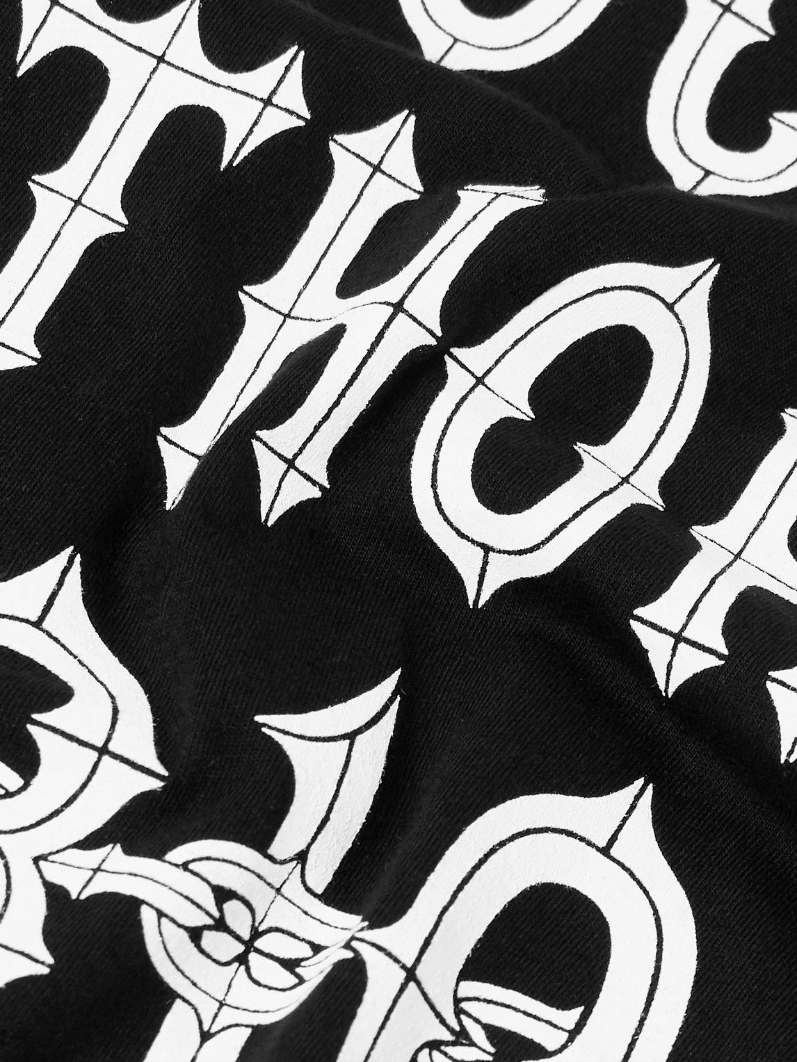 Local Authority LA - LA Chains Logo-Print Cotton-Jersey T-Shirt - Black
