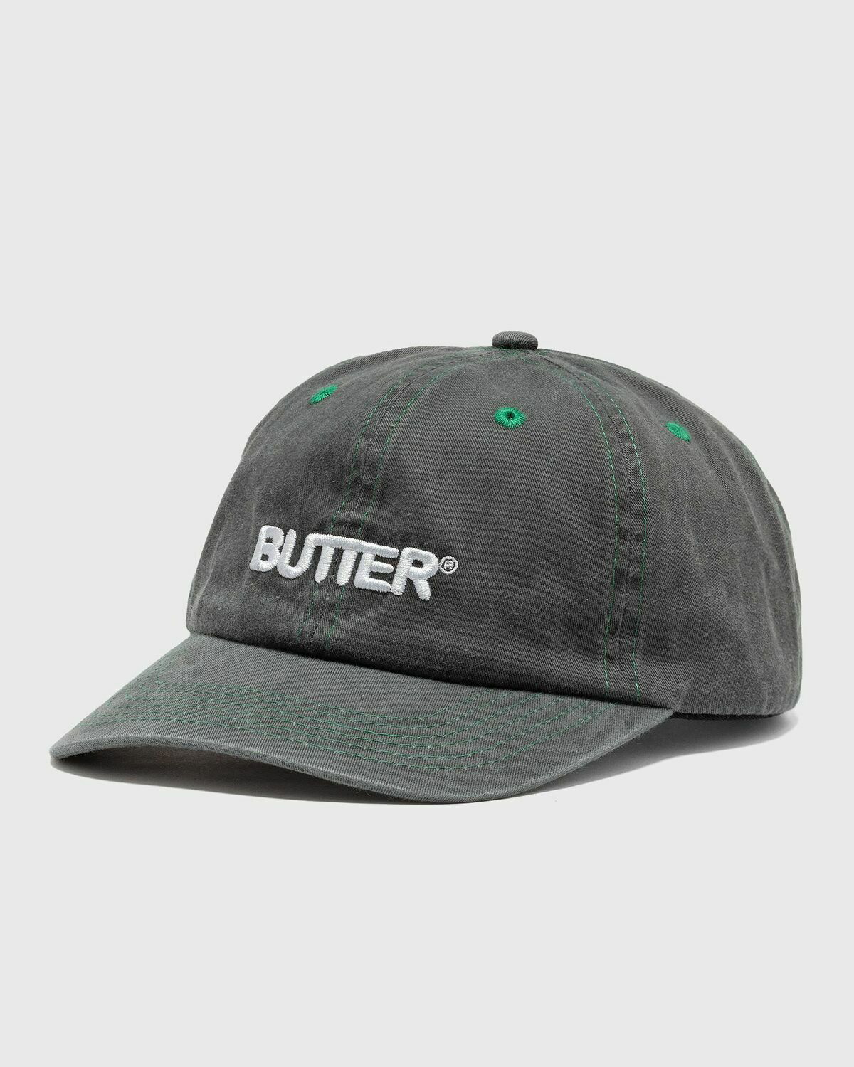 Butter Goods Rounded Logo 6 Panel Cap Black - Mens - Caps Butter Goods