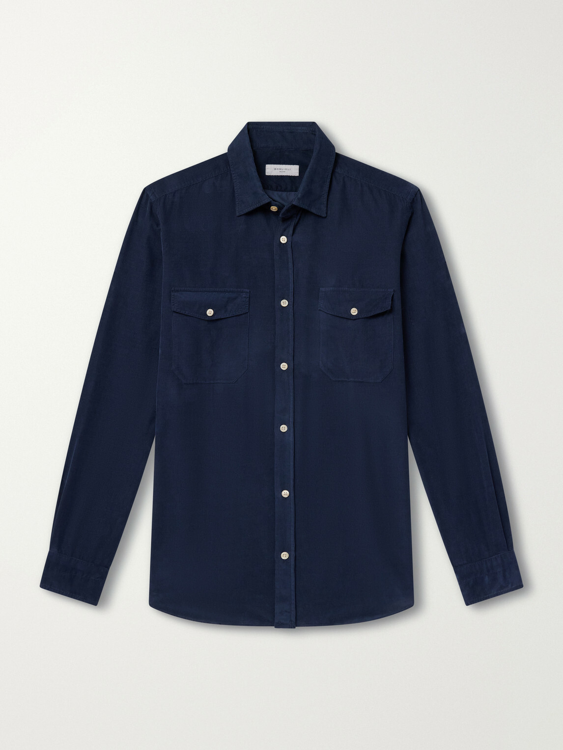 Boglioli - Cotton-Corduroy Shirt - Blue