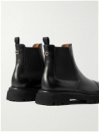 Salvatore Ferragamo - George 2 Embellished Leather Chelsea Boots - Black