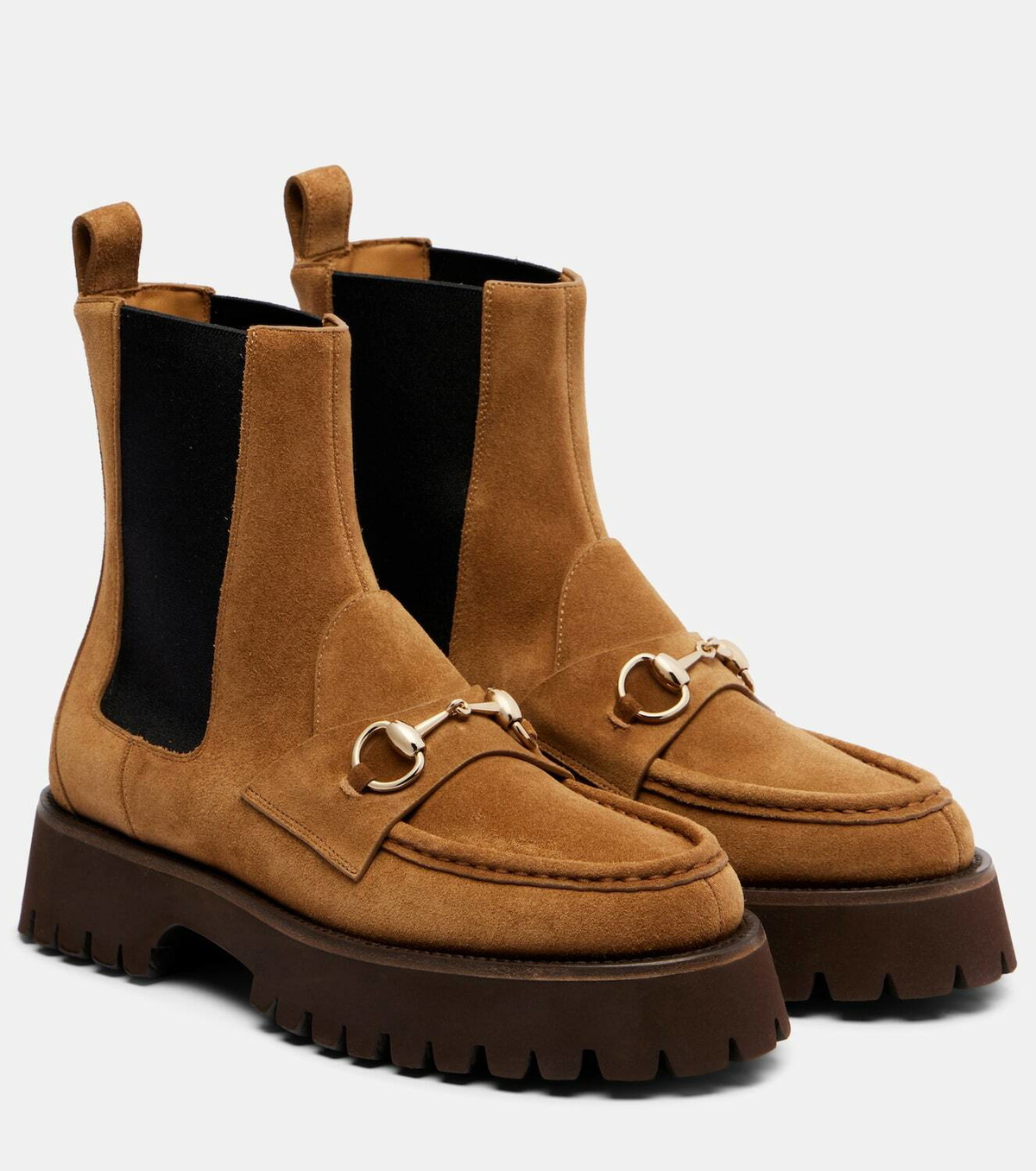 Gucci Horsebit suede Chelsea boots