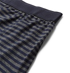 Sunspel - Striped Cotton-Jersey Boxer Briefs - Men - Gray