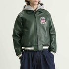 Avirex Men's Icon Leather Jacket in Hunter