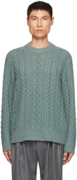 Vince Blue Aran Sweater