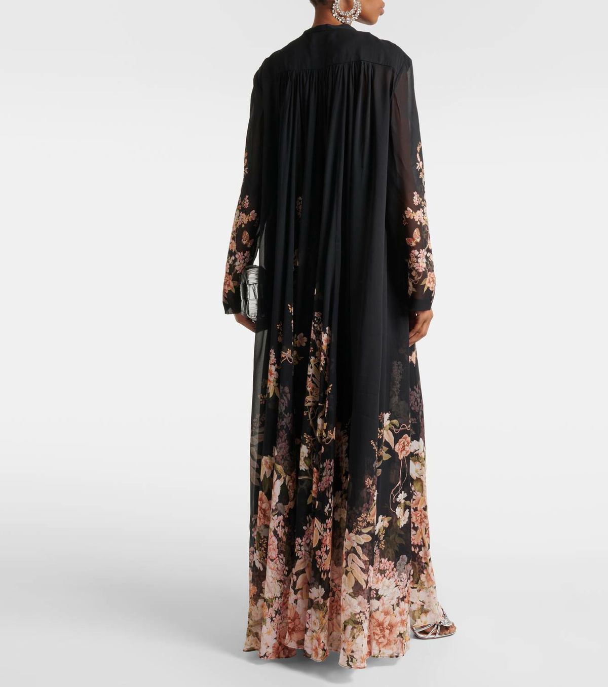 【Zimmermann】NATURA SHEATH DRESS ボタニカル マキシドレス Zimmermann Natura Sheath tie-neck maxi dress Zimmermann