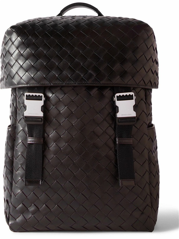 Photo: Bottega Veneta - Intercciato Leather Backpack