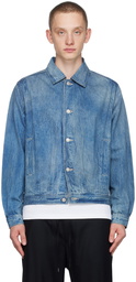 AURALEE Indigo Faded Jacket