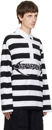 AMBUSH White Striped Polo