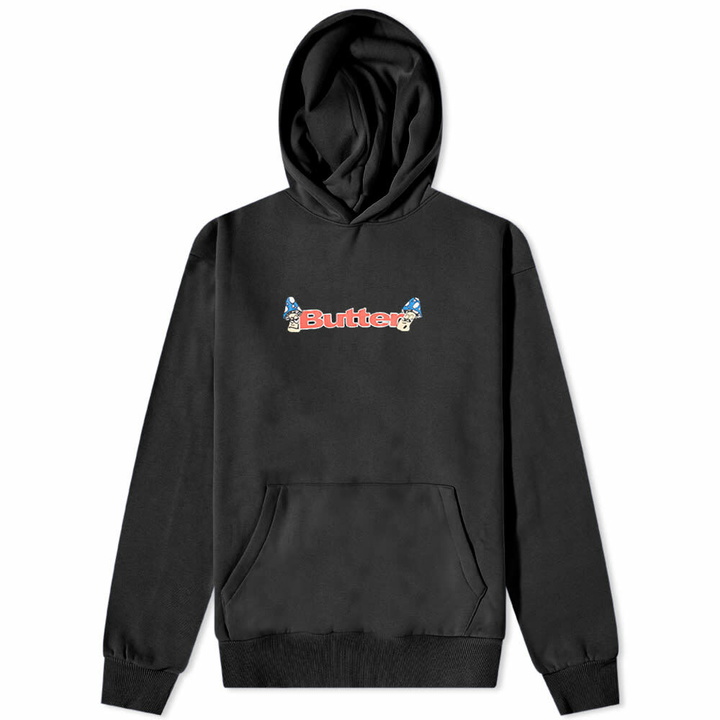 Photo: Butter Goods Men's Shrooms Logo Hoody in Black