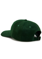 Drake's Tea Time Appliquéd Merino Wool cap - Dark Green - One Size