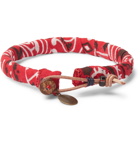 Mikia - Bandana-Print Cotton Bracelet - Red
