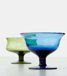 Bitossi Diseguale set of 6 glass ice cream bowls