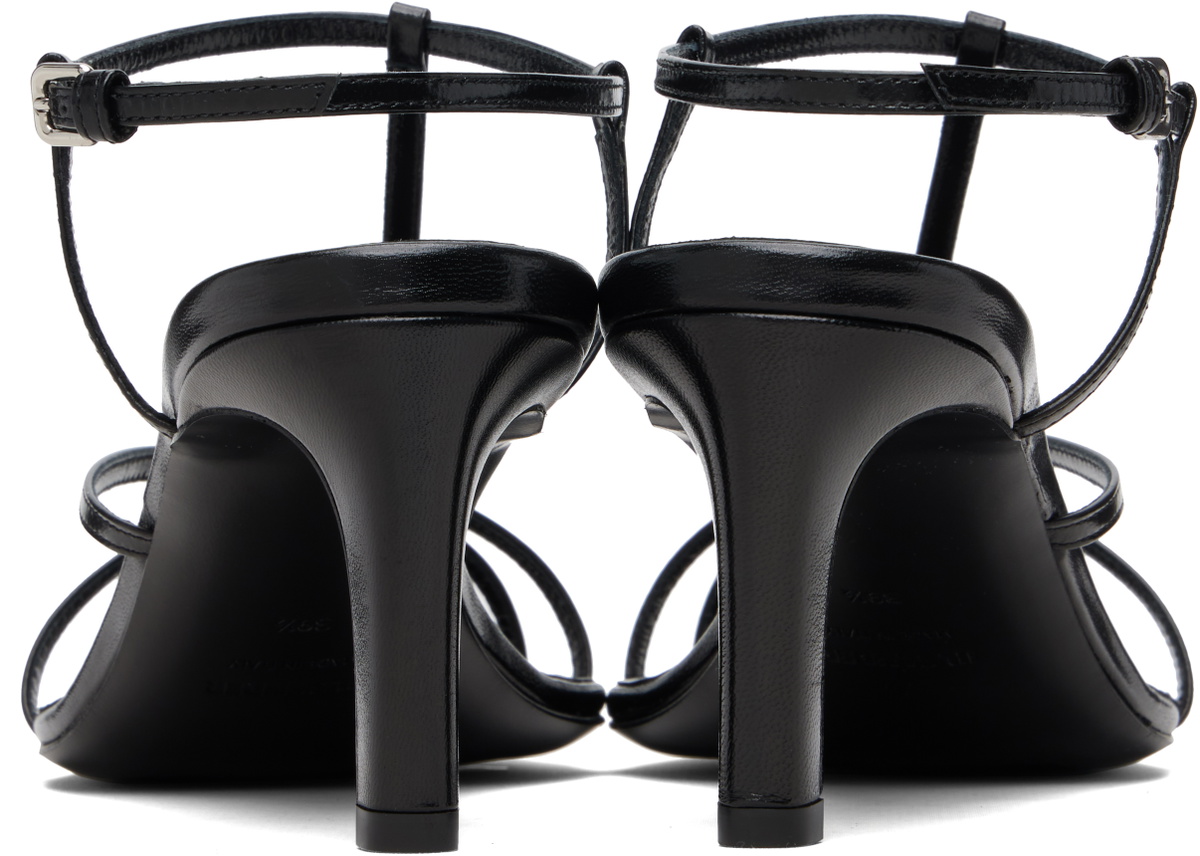 Jil Sander Black Cage Heeled Sandals