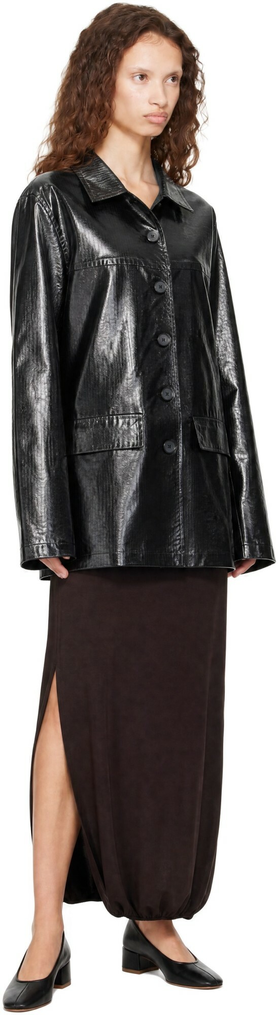 BAMBOU ROGER KWONG Black WR Bonded Herringbone Jacket