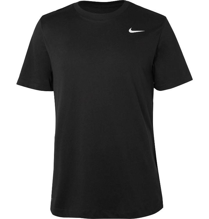 Photo: Nike Training - Cotton-Blend Dri-FIT T-Shirt - Black