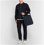 Paul Smith - Leather-Trimmed Canvas Tote Bag - Navy