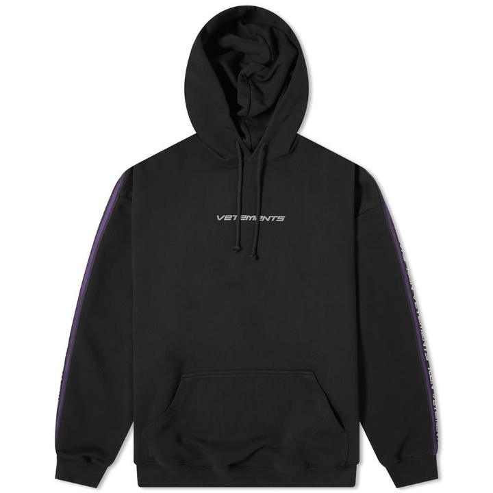 Photo: VETEMENTS Logo Taped Oversized Hoody